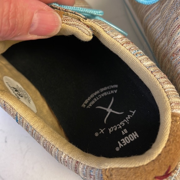 Twisted X Women’s Tan/Multi Hooey Loper Size 6, Worn Once - Picture 14 of 16